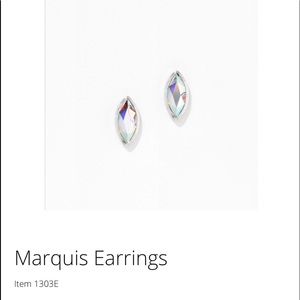 Touchstone Crystal “ Marquis Earrings” Crystal AB